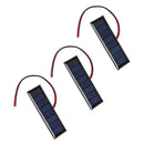 4V 0.2W 2-Wire Epoxy Solar Panel 8 Solar Cells for Solar Projects (2pcs)
