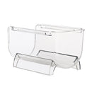 1x Pantry Fridge Stackable Plastic Wine Rack Holder Clear Wine Bottle Organizers