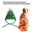 Christmas Warm Dog Winter Decorative Pet Scarf Hat Collar Bib Dress up Costume