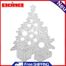 Lookthenbuy Metal Punch Stencils for DIY Scrapbooking Photo Album Christmas Tree