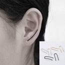 Unique Minimalist Jewelry Women Ear Stud Copper Line Simple U Earrings Geometry