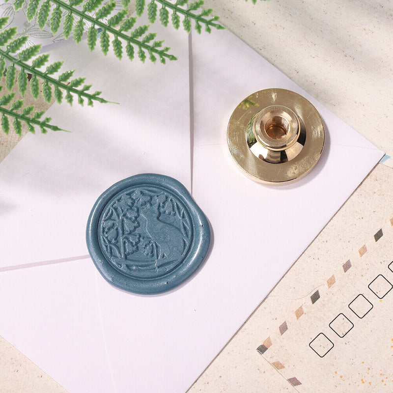 Retro Wax Seal Stamp Replace Copper Head Envelope DIY Sealing Wax Decor Craft