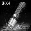 LED Hiking Waterproof Torch Strong Brightness Flashlight USB Rechargeable