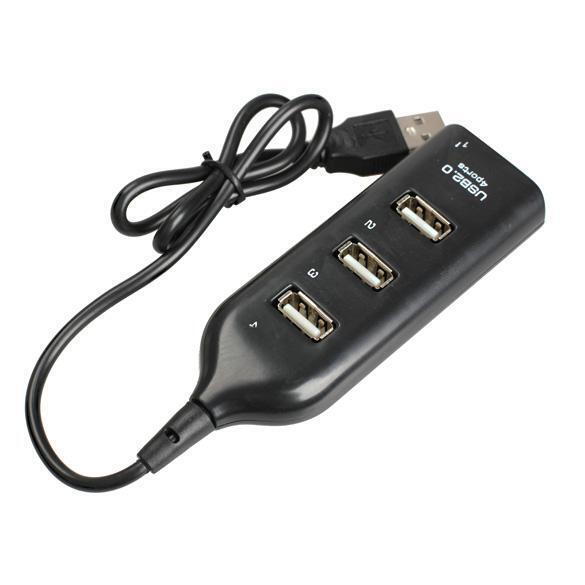 4 Port USB 2.0 High Speed Mini Hub Female Pattern for Laptop PC