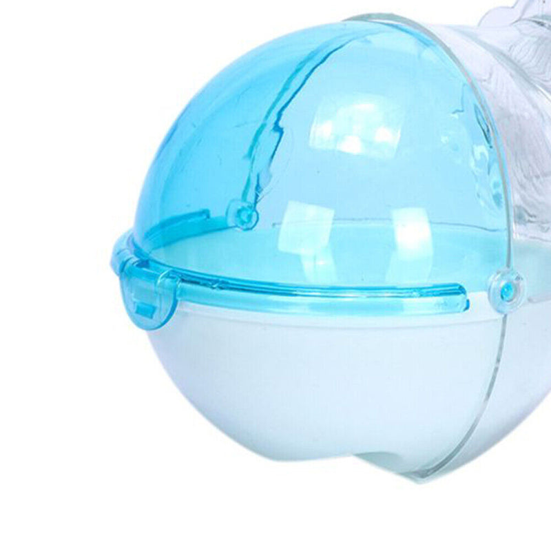 Cute Hamster Mouse Bathroom Toilet Cage Plastic Animal Bath Sand Box (Blue)