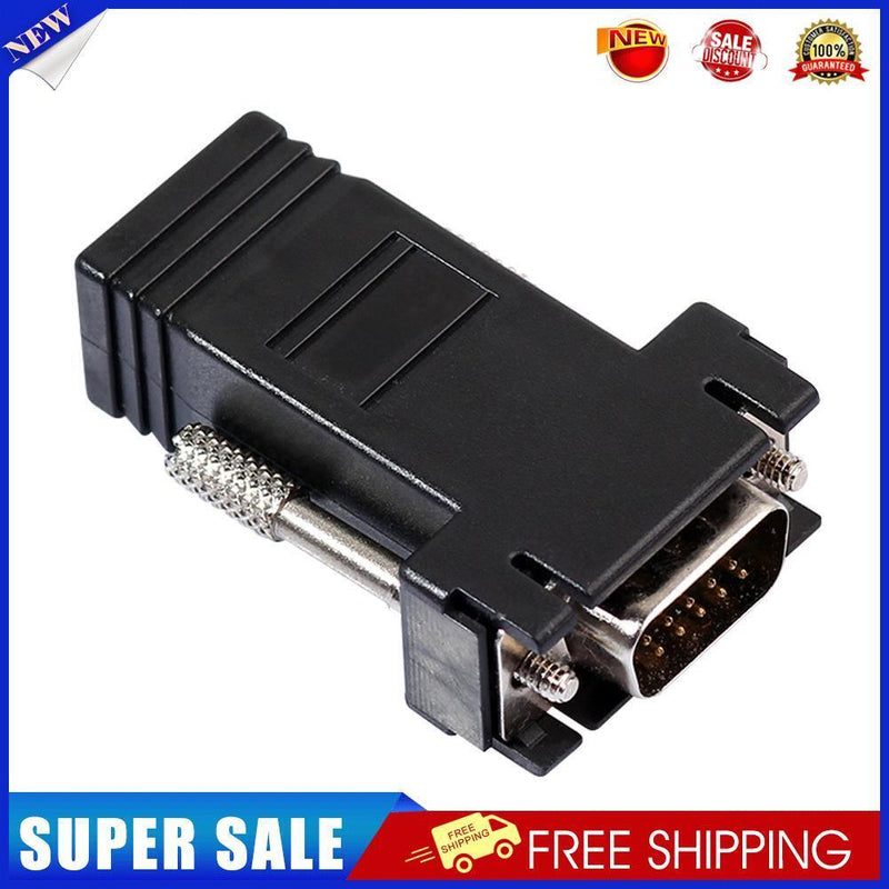VGA Extender Female/Male to Lan Cat5 Cat5e/6 RJ45 Ethernet Female Adapter
