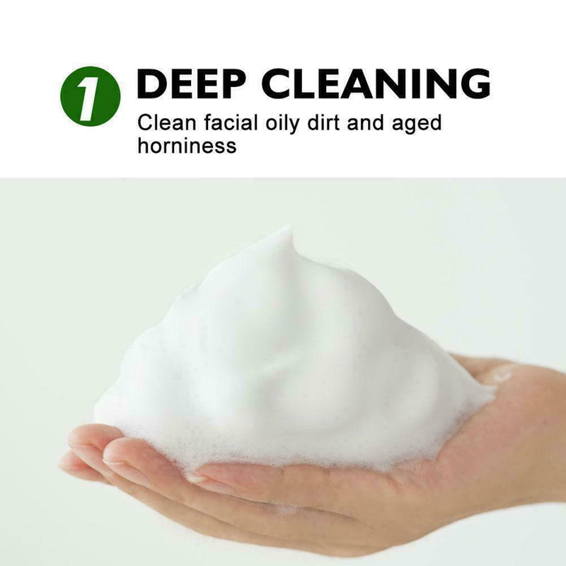 Herbal Acne Facial Cleanser Shrink Pore Foam Oil Control Brightening Skin V8J8