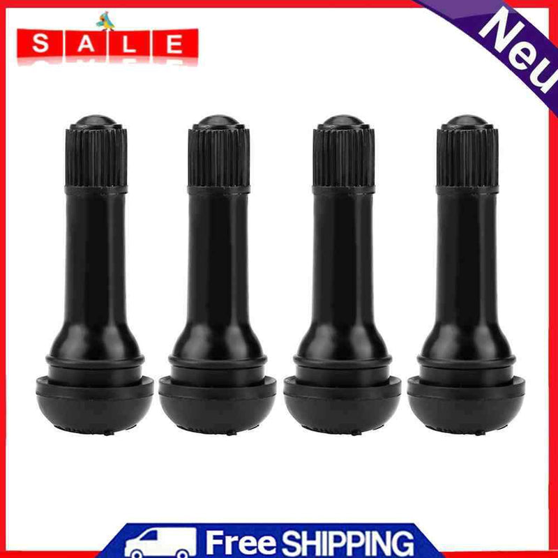 Valve caps TR414, rubber, for locking, tubeless, 4 pieces