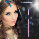Foldable Makeup Eyelash Eyebrow Mascara Comb Pen Brush Applicator (Purple)