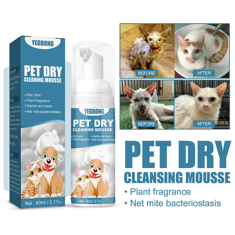 Universal Dog Dry Cleaning Shampoo Great Smelling Portable for Home Pet Products