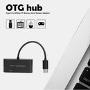 3"" 1 USB C HUB Type C to USB2.0 TF Memory Card Reader OTG Adapter Converter