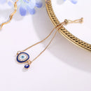 Alloy Evil Eye Anti-fade Bangle Bracelet Adjustable Bracelet Women Jewelry