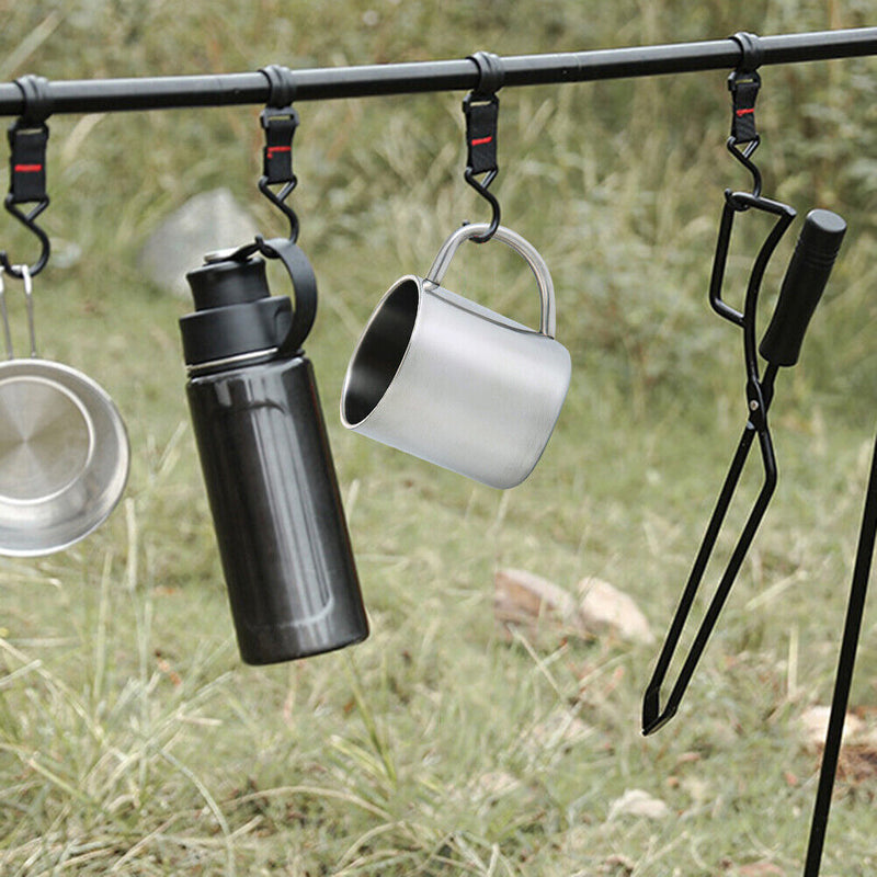 300ml Outdoor Stainless Steel Cup Beverage Coffee Tea Mug Camping Drinkware