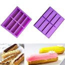 Silicone Purple 8-Cavity Rectangle Cake Mold BakingTray Mould T4C5 Ice Y8I1