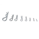 100Pcs R Clips Carbon steel Spring Lynch Hitch Cotter Hair Pin Assortment