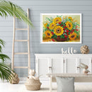 Sunflower Vase Diamond Painting Kits Partial Special Shaped Drill Home Decor