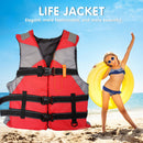 Adults Floating Jacket Lightweight Life Vest for Fishing Swimming (Red) Newly