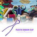 12pcs Bobbin Buddies Holders Thread Clips Sewing Machine Tools (Purple)