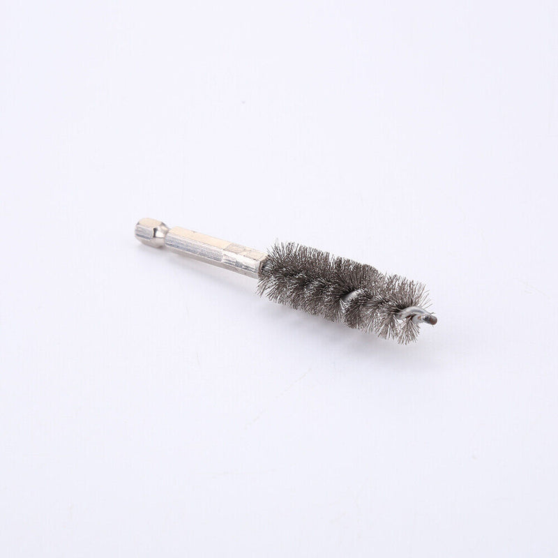 2pcs Car Steel Wire Brush Machine Paint Remover Cleaner with Drill (Steel) Newly