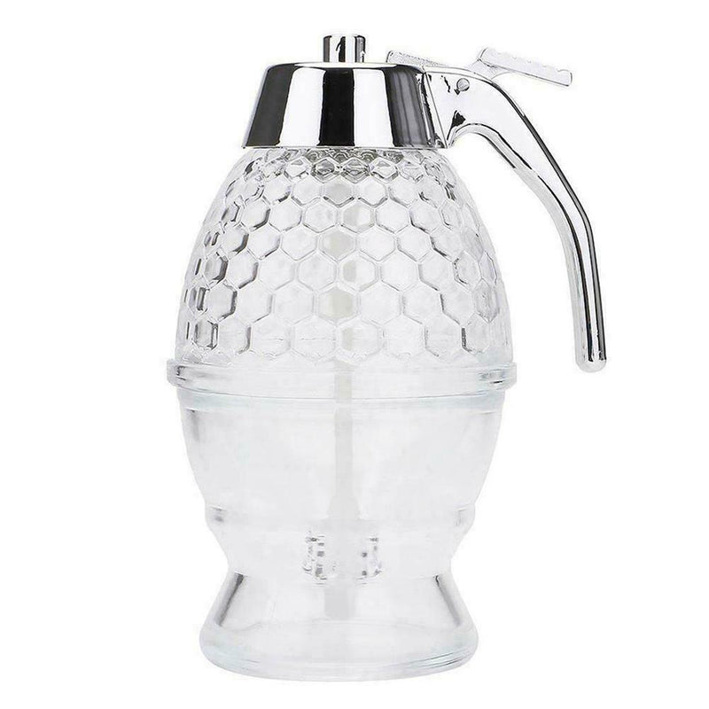 Elegant Crystal Honey Syrup Juice Dispenser Avoid Sticky Accessory Kitchen D8G0