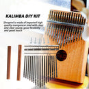 17-Key Kalimba Thumb Piano Steel Key+Wood Bridge+Screws Musical Instrument Part
