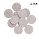 12pcs Beige Round Table Chair Foot Felt Pad Furniture Floor Protector ?2.9CM/