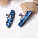 2X Road Bicycle Cycling Folding Bike V Brake Pads Holder Blocks (Blue)