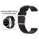 20mm Silicone Smart Watch Strap for POLAR Ignite Replacement Band (Black) Newly
