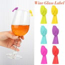 Silicone Glass Recognizer Wine Glass Label Markers Drinking Cup Identifier