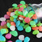 Glow in The Dark Rocks - 100pcs Glowing Pebble Powered by Sunlight for Fish Tank