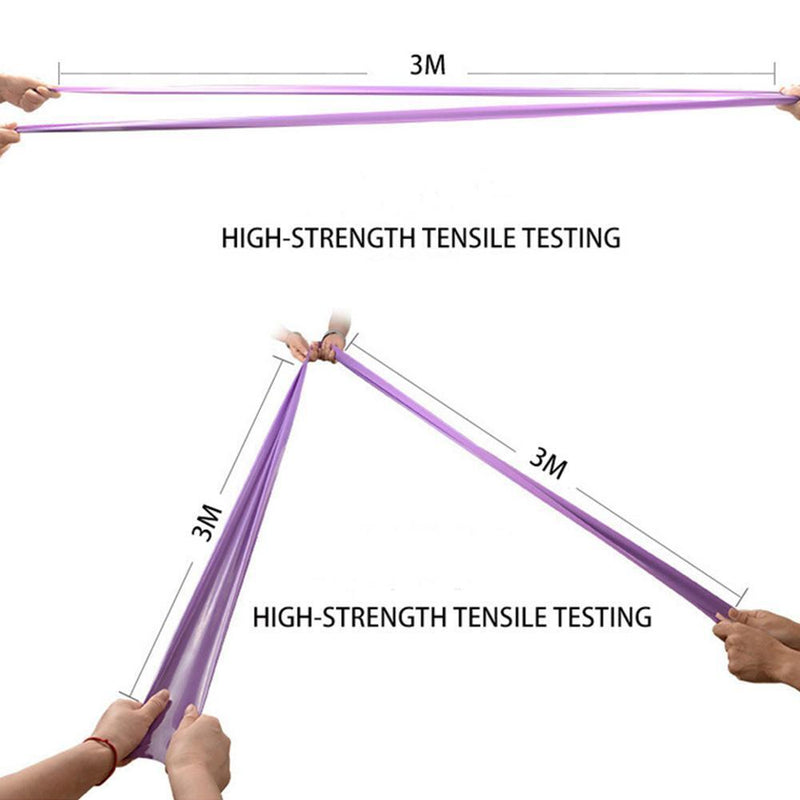 Training Fitness Exercise Gym Strength Resistance Pilates Sport Latex Bands R