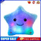 25cm Creative LED Luminous Pillow Star Cushion Stuffed Plush Christmas Toys