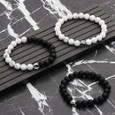 Couple Accessories Braided Hand Rope Wristband Bracelet Yin Yang Charm Pendant