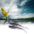 10 Pcs 70mm Soft Silicone Fishing Lures Minnow Lure Crank Bait Tackle Newly
