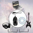 Guitar to USB Sound Player Sound Card Effector Link Audio Cable (Black)