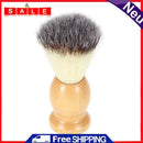 Durable Beard Shaving Brush Wooden Handle Fast Drying Mustache Cleaning Comb
