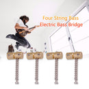 4pcs Brass Guitar Bridge Saddles for Electric Guitar Bass Bridges Replaceme