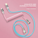 Mechanical Keyboard Aviator Cable Coiled Type-C USB Aviation Connector Wire