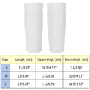 1 Pair Soccer Protective Socks Shin Pads Shin Guard with Pocket (White M)