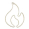 Fire Flame Neon Sign Light LED Hanging Wall Night Lamp Decor (Red White) Newly