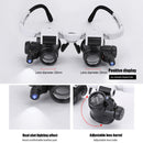 Telescopic Magnifier Glasses Loupes LED Light 8X/15X/23X Magnifying Eyewear