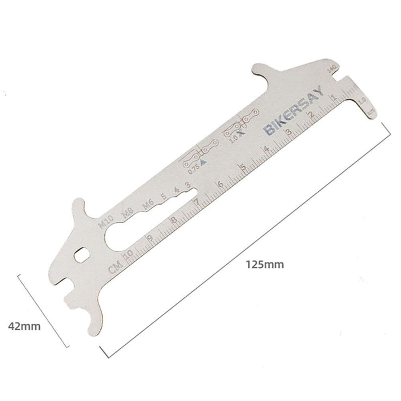 BIKERSAY Bicycle Chain Wear Indicator Checker Bike MTB Chains Gauge Ruler