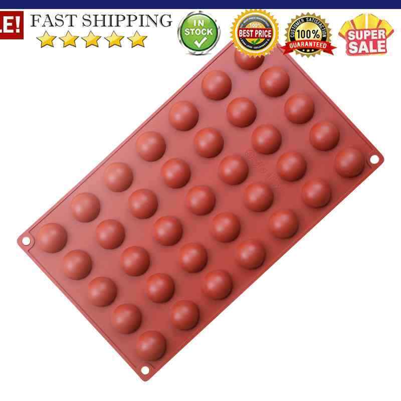 35 Cavity Cake Mold Half Ball Sphere Mould for DIY Chocolate Dessert Puddin