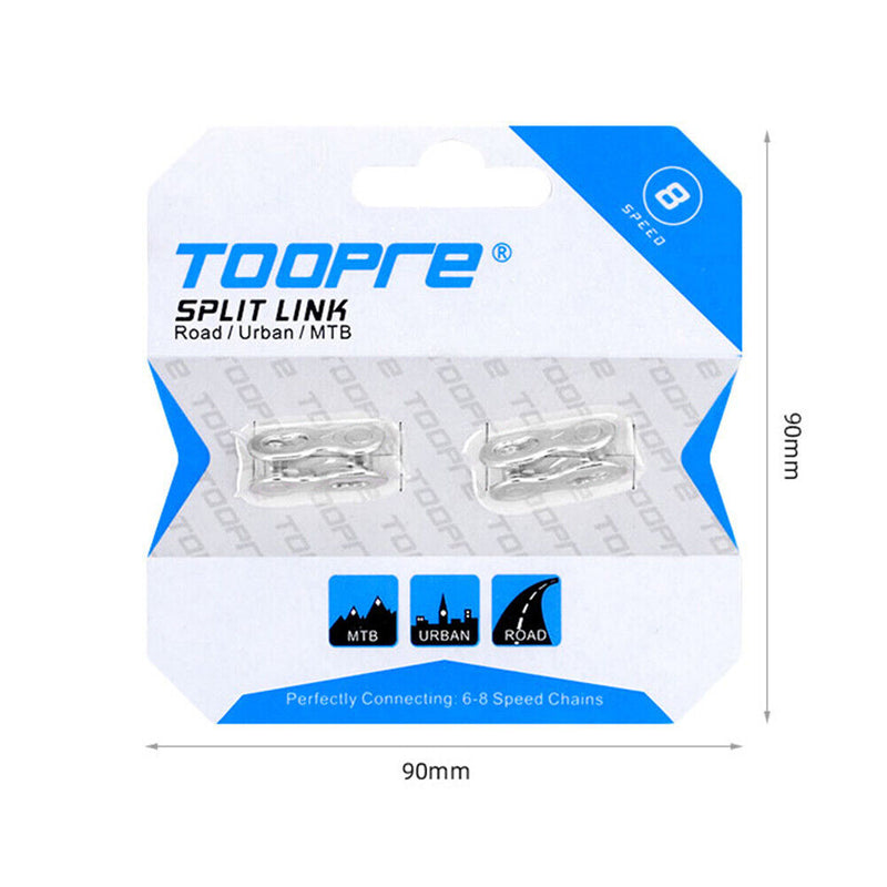 TOOPRE 2 Pairs Bicycle Chain Link Connector Joints MTB Bike Quick Master Li