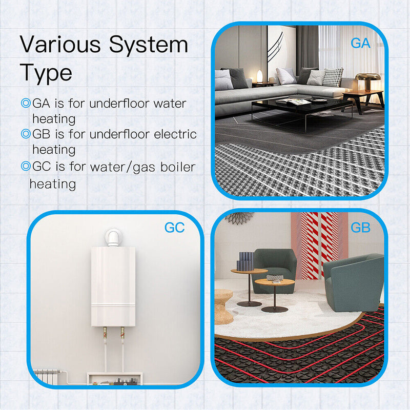 WiFi Smart Thermostat Electric Floor Heating Water Temperature Remote Control