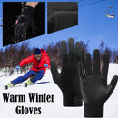 Winter-Herren-Handschuhe, warme Sportfischer-Spritzwasser-Ski-Fahrradhandschuhe.