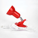 2pcs E27 Light Base Reptile Clip-on Lamp Bulb Holder EU Plug(Red)