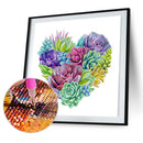 DIY Full Round Drill Diamond Painting Succulents Mosaic Rhinestone Art Craf