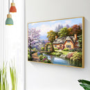 Village 5D Full Square Drill DIY Diamond Painting Scenery Rhinestone Picture Art