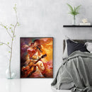 Violin Playing Oil Paint By Numbers Wall Art Posters Craft Kit Home Decor